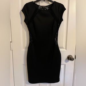 Black dress with lace details
